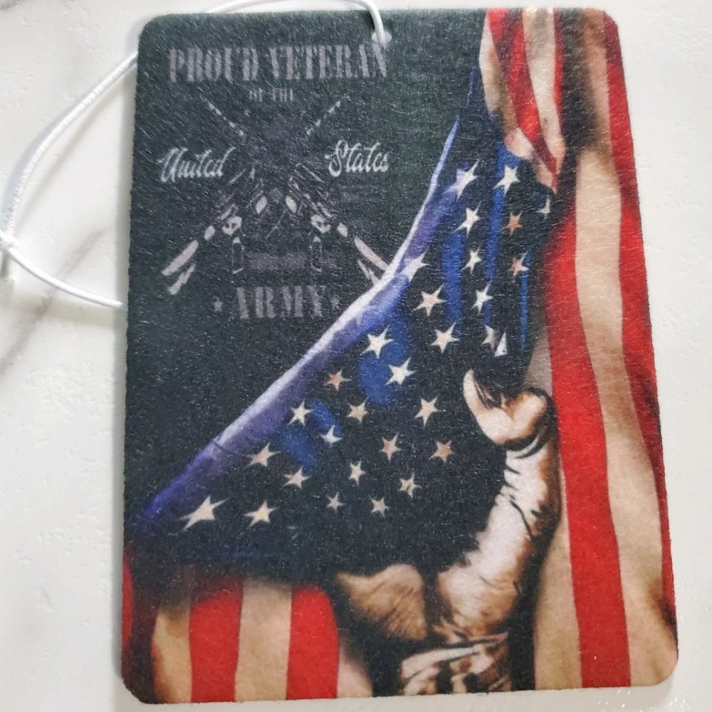 PROUD VETERAN ARMY Car Air Freshener